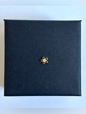 FOR LOCKET: Small blue flower charm